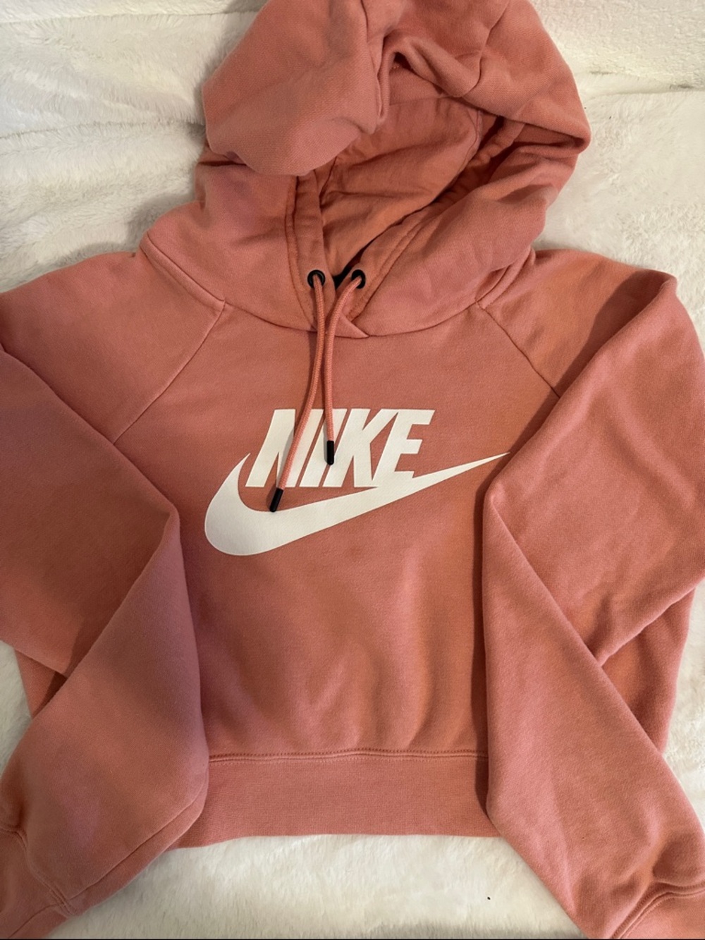 Nike Women's Cropped Hoodie - Rose - Size XS